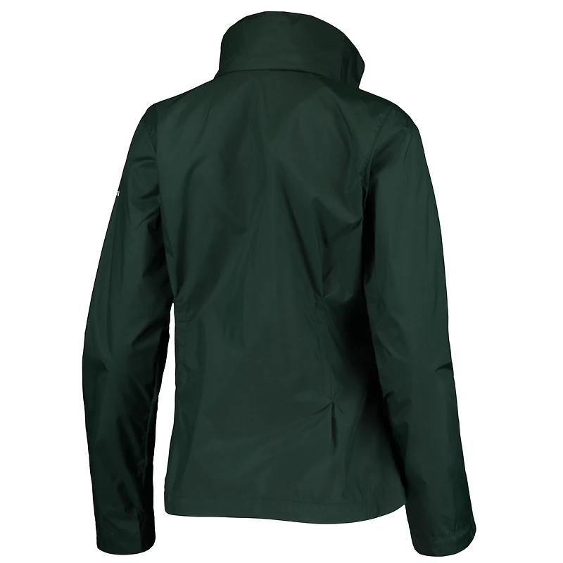 Women's Columbia Green Michigan State Spartans Switchback Full-Zip Hoodie Jacket