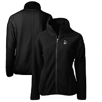 Veste polaire entièrement zippée en sherpa Cascade Eco pour femme, noire, Cutter & Buck, Michigan State Spartans