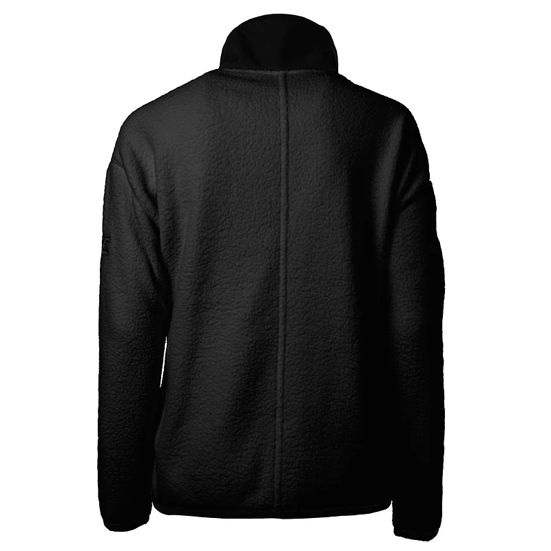 Veste polaire entièrement zippée en sherpa Cascade Eco pour femme, noire, Cutter & Buck, Michigan State Spartans