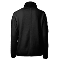 Veste polaire entièrement zippée en sherpa Cascade Eco pour femme, noire, Cutter & Buck, Michigan State Spartans