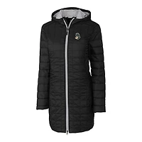 Manteau long à capuche Primaloft Eco pour femme, noir, Cutter & Buck, Michigan State Spartans, Vault Rainier
