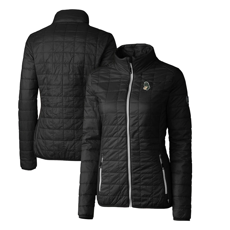 Doudoune zippée intégrale Cutter & Buck noire Michigan State Spartans Vault Rainier pour femme