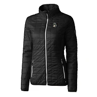 Doudoune zippée intégrale Cutter & Buck noire Michigan State Spartans Vault Rainier pour femme