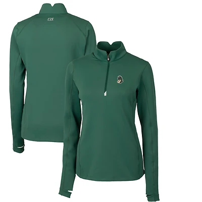 Pull-over vert à fermeture éclair quart de tour pour femme, style coupe-vent et buck, Michigan State Spartans Traverse Stretch