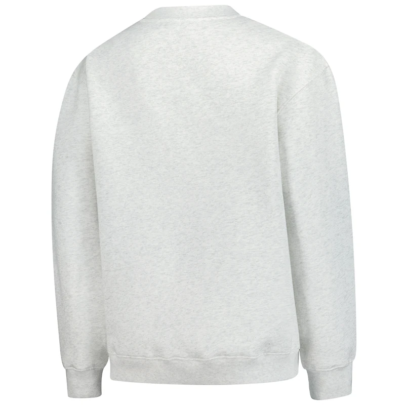 Women's Established & Co. Ash Michigan State Spartans Logo Pullover Sweatshirt