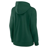 Sweat à capuche vert fanatiques pour femmes Michigan State Spartans Campus