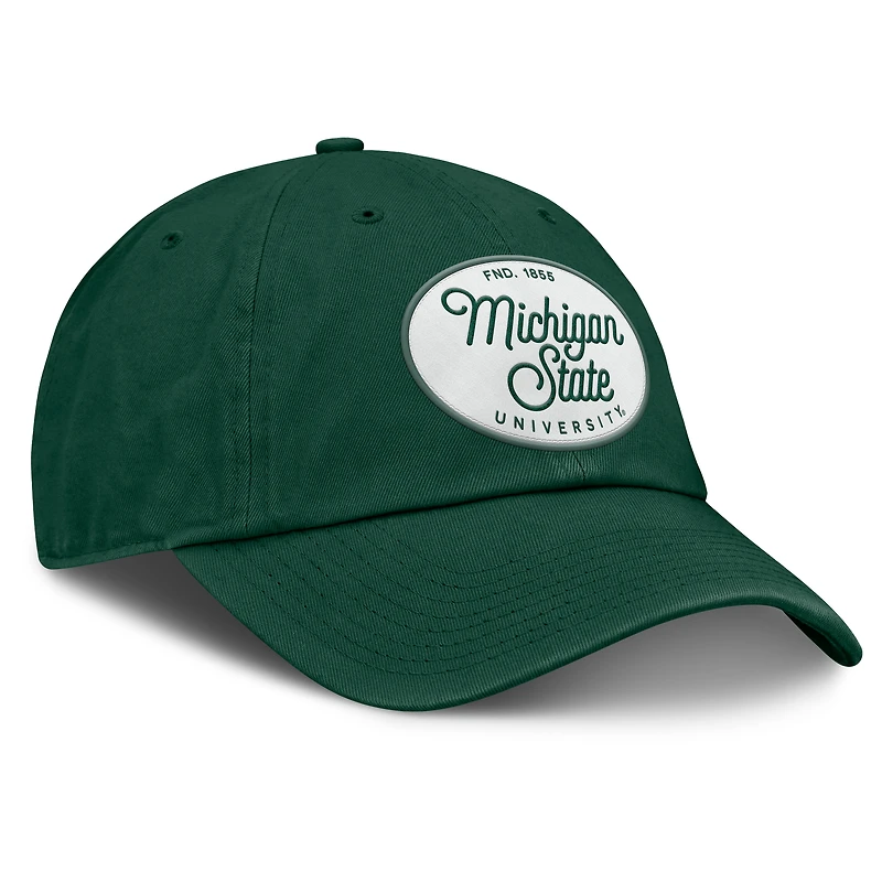Casquette ajustable verte pour femmes Fanatics Michigan State Spartans Candid