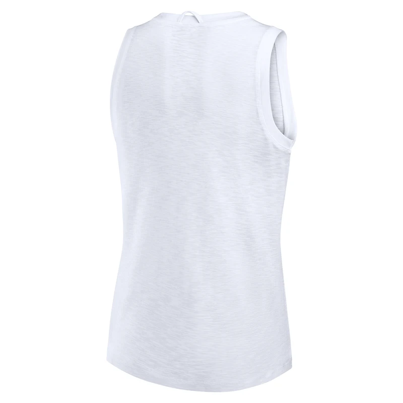 Women's Fanatics White Michigan State Spartans Activate Slub Tank Top