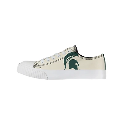 Women's FOCO Cream Michigan State Spartans Low Top Canvas Shoes