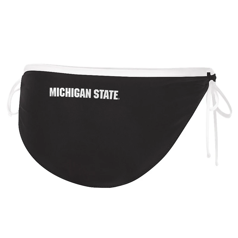 Bas de bikini pour femme G-III 4Her by Carl Banks noir Michigan State Spartans Perfect Match