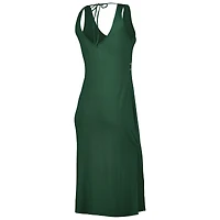 Robe longue à encolure en V pour femme G-III 4Her by Carl Banks, vert Michigan State Spartans Training