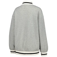 Women's Gameday Couture Ash Michigan State Spartans It To Win Sporty Mock Neck Pullover Sweatshirt