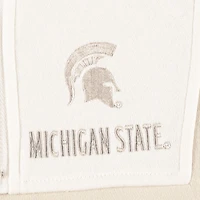 Women's Gameday Couture Tan/White Michigan State Spartans Color-Block Quarter-Zip Jacket
