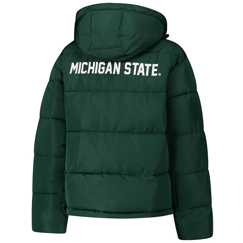Doudoune verte pour femme Hype and Vice Michigan State Spartans