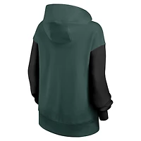 Sweat à capuche surdimensionné Legacy Phoenix vert/noir pour femme des Spartans de l'État du Michigan Nike