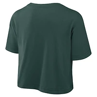 T-shirt court Nike Michigan State Spartans Athletic Prep Arch Dri-FIT vert pour femme