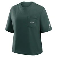 Women's Nike  Green Michigan State Spartans Legacy Pocket Boxy T-Shirt