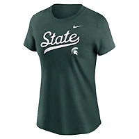 Women's Nike Michigan State Spartans Local Script T-Shirt