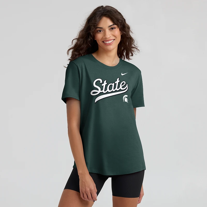 Women's Nike Michigan State Spartans Local Script T-Shirt