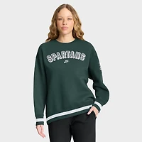 Women's Nike Green Michigan State Spartans Oversized Legacy Phoenix Sweatshirt