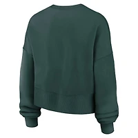 Sweat-shirt Nike vert surdimensionné Phoenix Arch pour femme des Spartans de l'État du Michigan