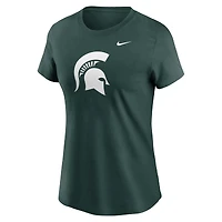 Women's Nike Green Michigan State Spartans Primetime Logo T-Shirt