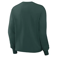 T-shirt à manches longues Nike vert Michigan State Spartans Primetime University Boxy pour femme