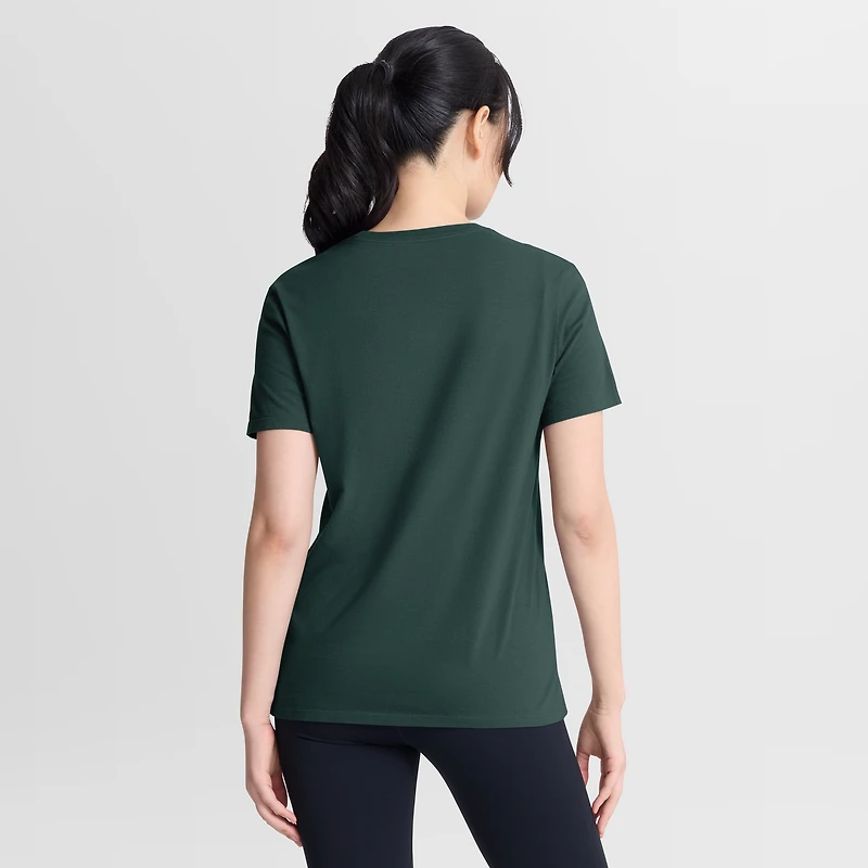Women's Nike Green Michigan State Spartans Script Mantra Logo T-Shirt