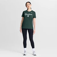 Women's Nike Green Michigan State Spartans Script Mantra Logo T-Shirt