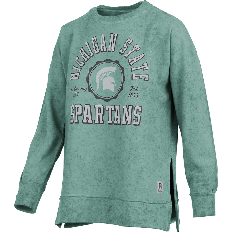 V110722 MichSt Womens Pressbox 23 Sun Wash Bishop French Terry Crew SWTLADCRW