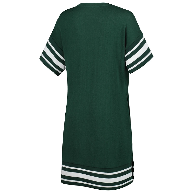 Women's Touch Green Michigan State Spartans Cascade T-Shirt Dress