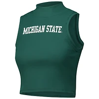 Women's ZooZatz Green Michigan State Spartans Cropped Tank Top