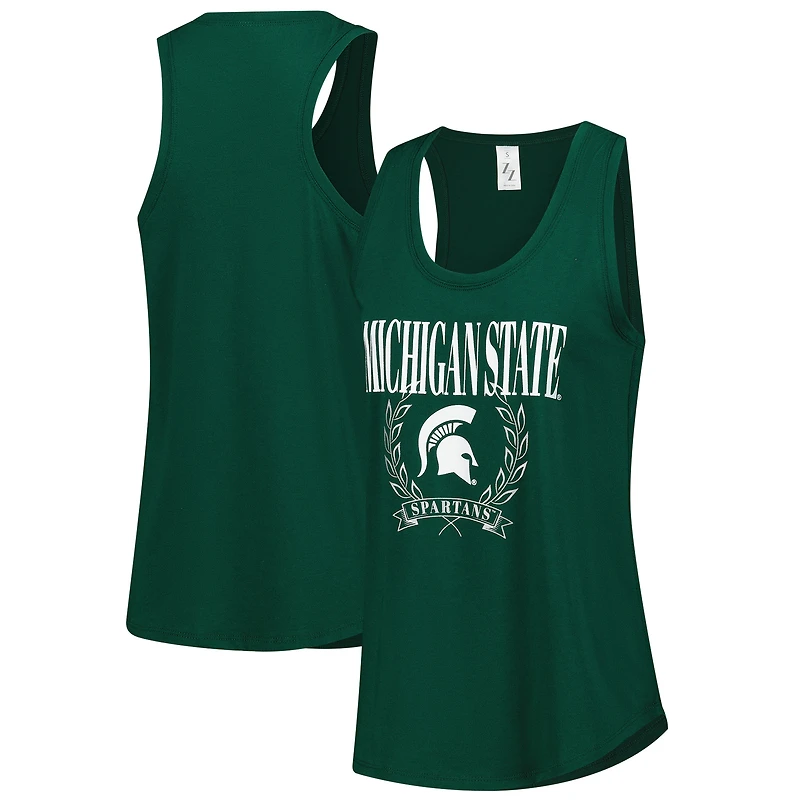 Débardeur ZooZatz vert pour femme Michigan State Spartans Everyday