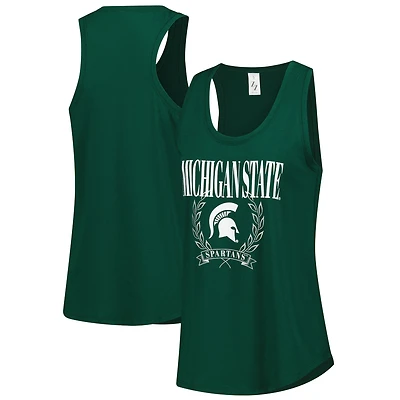 Débardeur ZooZatz vert pour femme Michigan State Spartans Everyday
