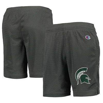Youth Champion Charcoal Michigan State Spartans Classic Mesh Shorts