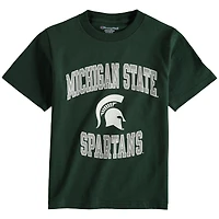 Champion de la jeunesse vert Michigan State Spartans Circling Team Jersey T-shirt