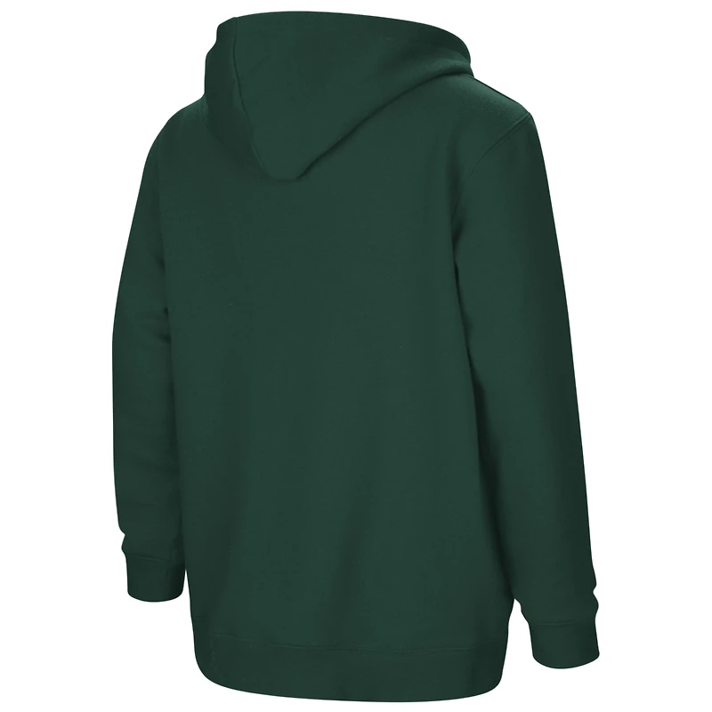 Youth Colosseum Green Michigan State Spartans 2-Hit Team Pullover Hoodie