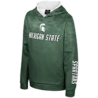 Sweat à capuche haute tension pour jeunes Colosseum Green Michigan State Spartans