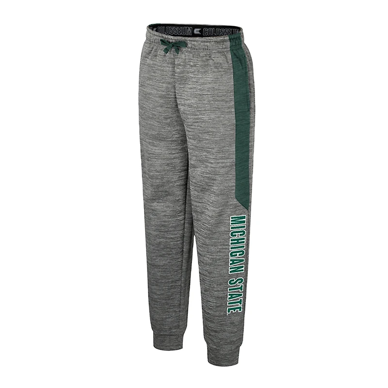 Youth Colosseum Heather Gray Michigan State Spartans Fleece Pants