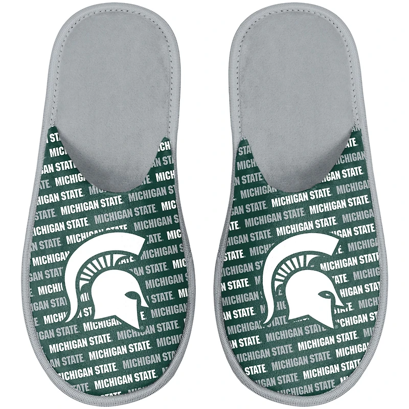 Pantoufles FOCO Michigan State Spartans Team Scuff pour jeunes