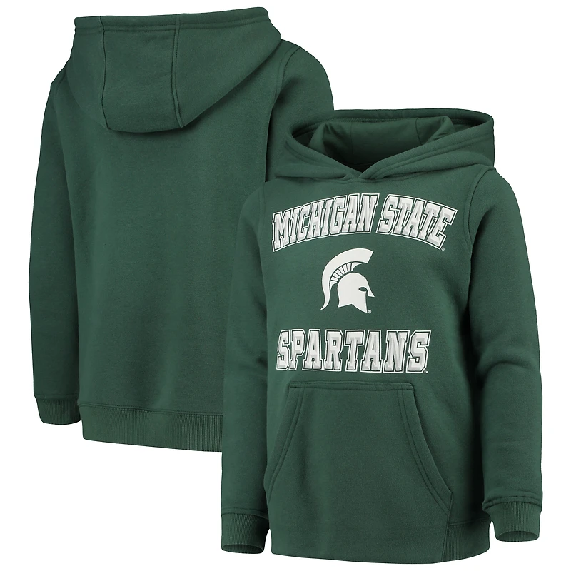 Sweat à capuche vert pour jeunes Michigan State Spartans Big Bevel