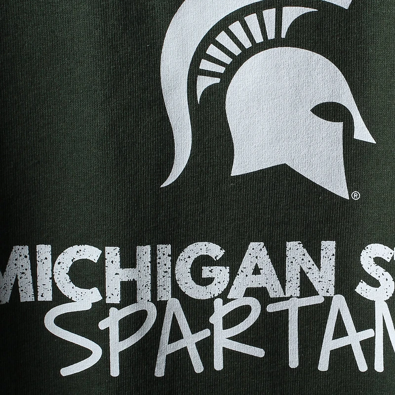 T-shirt vert à col rond Michigan State Spartans pour jeune