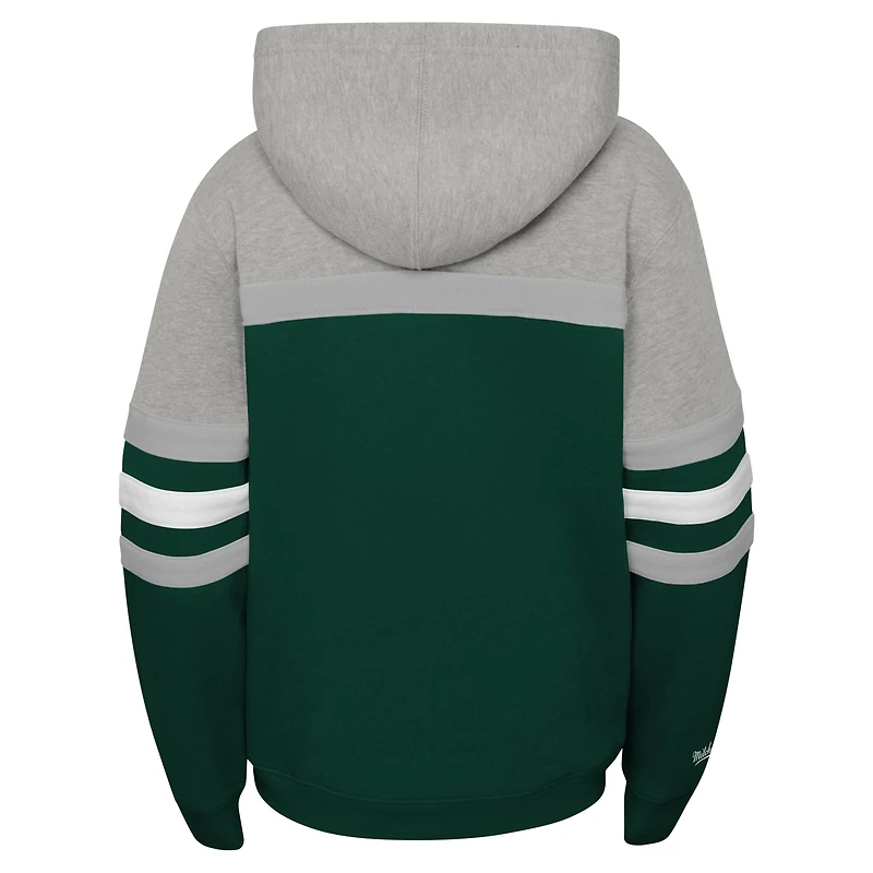 Youth Mitchell & Ness Green Michigan State Spartans Head Coach Hoodie