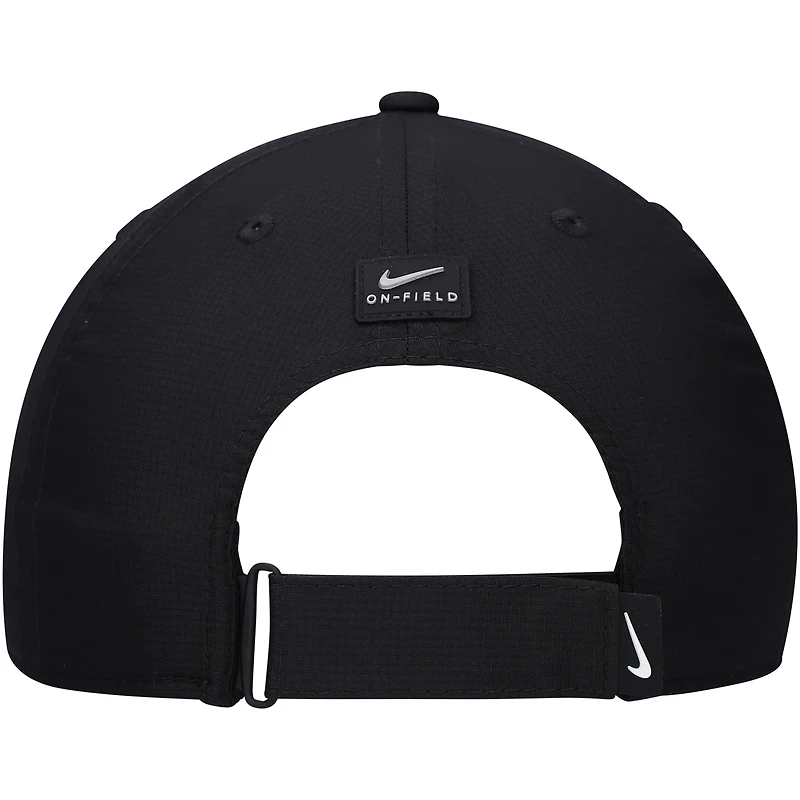 Youth Nike Black Michigan State Spartans 2024 Sideline Club Adjustable Hat
