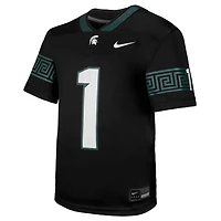 Youth Nike #1 Black Michigan State Spartans  Untouchable Replica Game Jersey