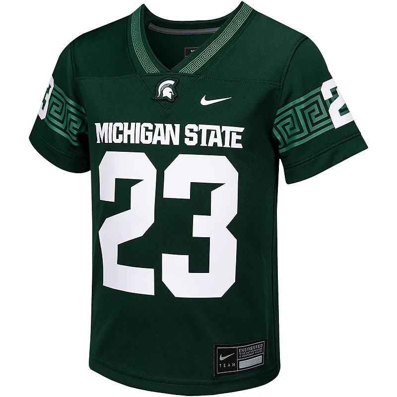 Maillot de jeu réplique intouchable Nike #23 vert Michigan State Spartans pour jeune