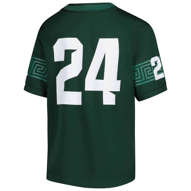 Maillot de jeu réplique vert pour jeunes Nike #24 Michigan State Spartans Untouchable