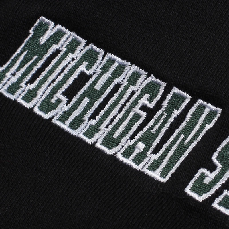 Sweat à capuche noir avec grand logo des Spartans de l'État du Michigan pour jeunes Stadium Athletic
