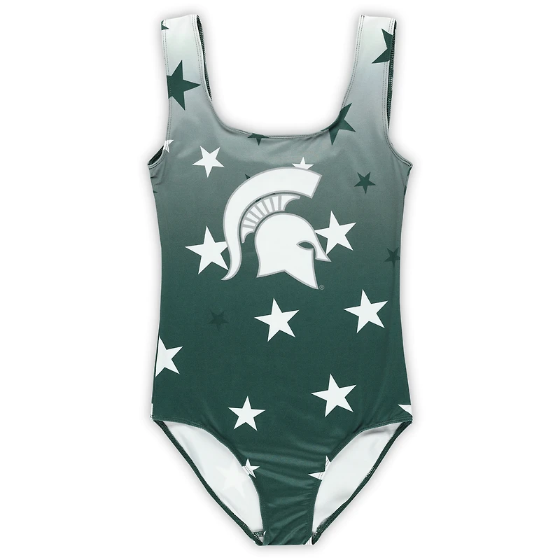 Justaucorps de danse vert ZooZatz pour jeunes Michigan State Spartans