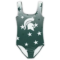 Justaucorps de danse vert ZooZatz pour jeunes Michigan State Spartans